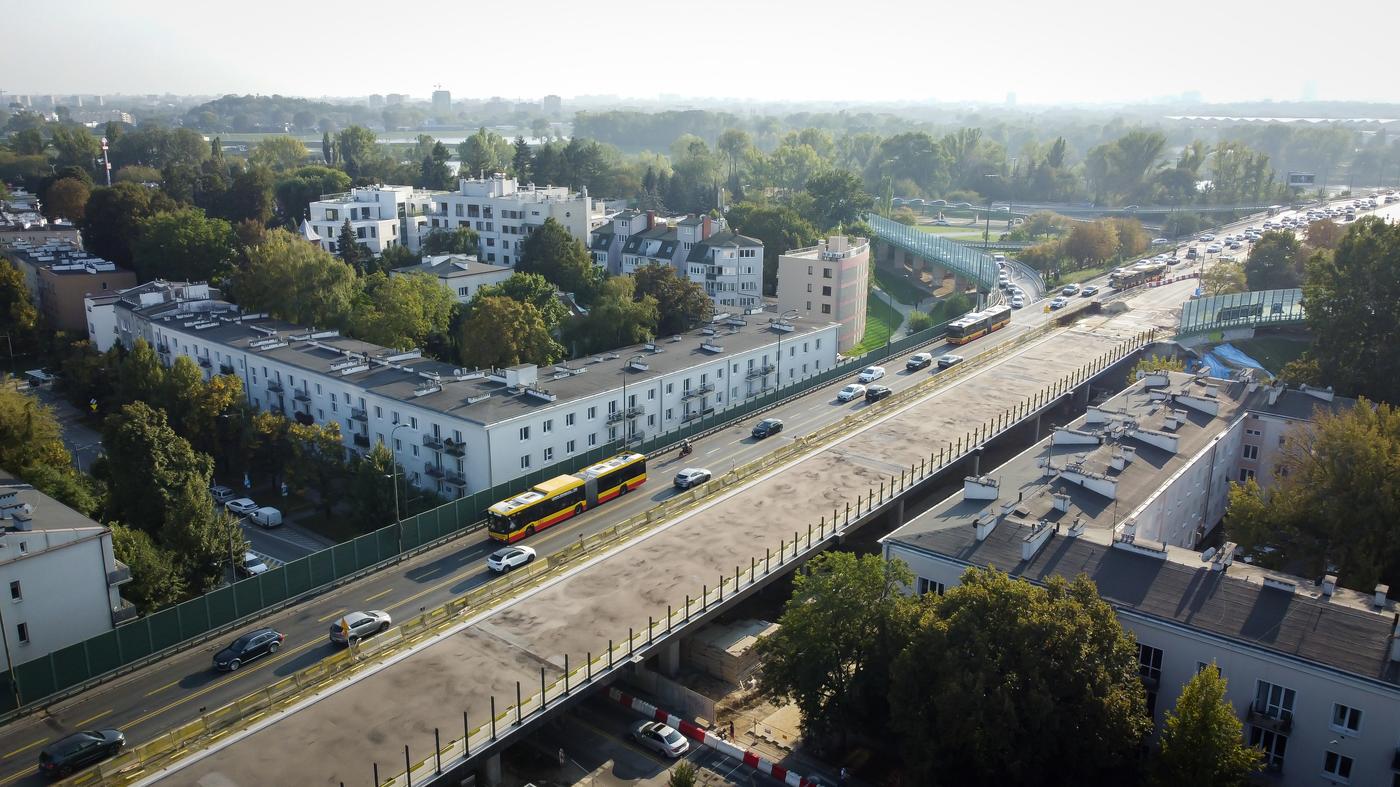 Przebudowa północnej jezdni alei Stanów Zjednoczonych